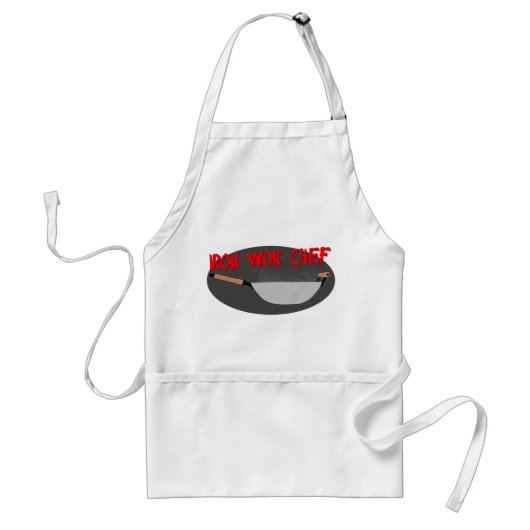 Iron Wok Chef Standaard Schort (Voorkant)