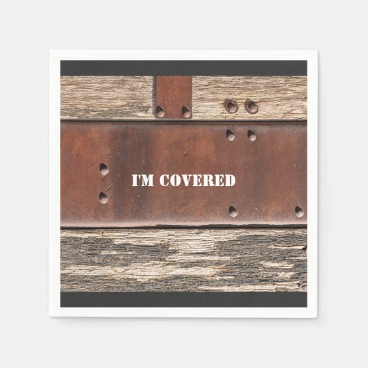 Iron Wood sterke man look Servet (Voorkant)