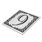 Iron Work Lijst Personalized Street Number Tegeltje (Zijkant)