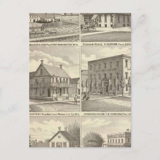 Iron Works, hotels en woonwijken in Port Washingto Briefkaart (Voorkant)