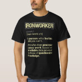 Ironarbeider Real American Definition T-shirt (Voorkant)
