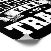 Ironarbeiderskoning van de beroepen bouwlassen poster (Hoek)