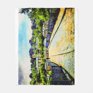 Ironbridge in Shropshire, Engeland Fleece Deken