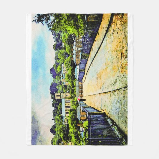 Ironbridge in Shropshire, Engeland Fleece Deken (Voorkant)