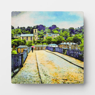 Ironbridge in Shropshire, Engeland Fotoplaat