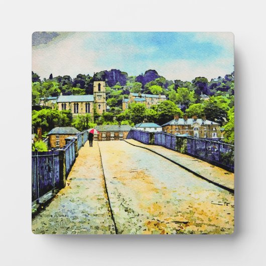 Ironbridge in Shropshire, Engeland Fotoplaat (Voorkant)