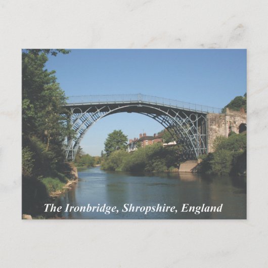 Ironbridge Shropshire Briefkaart (Voorkant)