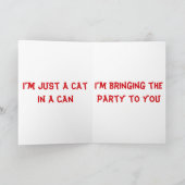 Ironcat Happy Birthday Kaart (Binnen)