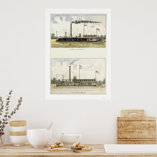 Ironclad St. Clair 1864 Poster (Keuken)