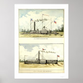 Ironclad Vindicator door D.M.N. Stouffer in 1864 Poster (Voorkant)