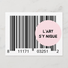 Ironème "L'art s'y nique" Briefkaart