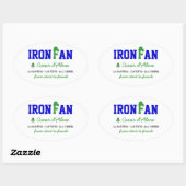 IronFan Ovale Sticker (Vel)