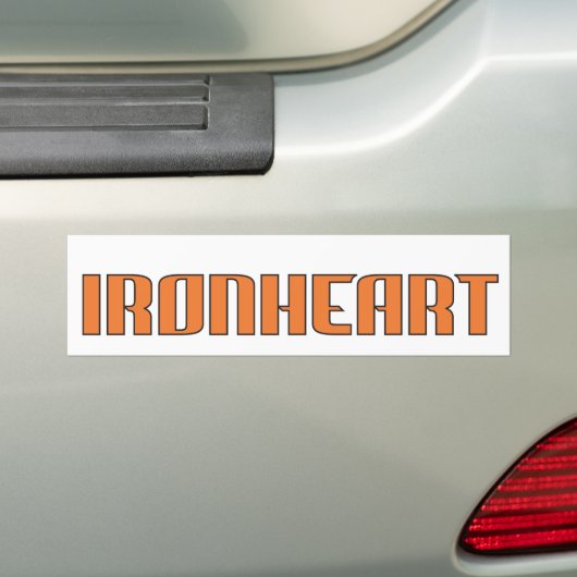 Ironhart Bumpersticker (Op auto)
