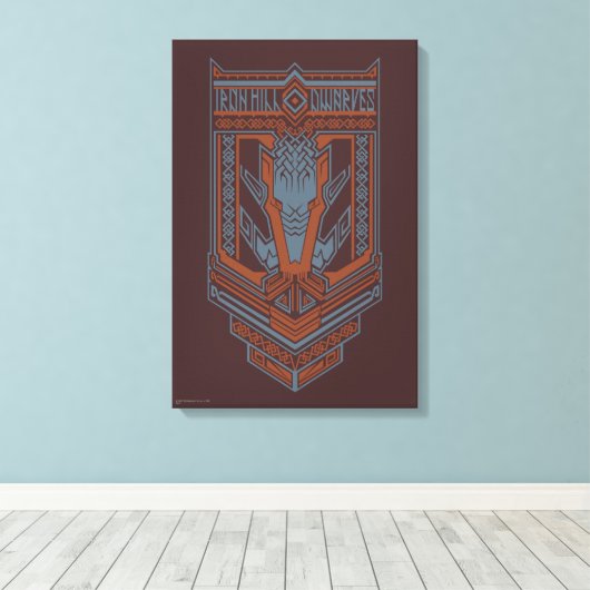 Ironhill Dwarves Shield Icon Canvas Afdruk (Insitu (Houten vloer))