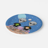 Ironic Aliens Papieren Bordje (Gekanteld)