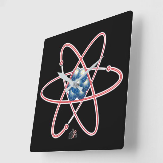 Ironic Atomic Vierkante Klok (Hoek)