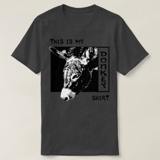 Ironic Gezegde Donkey Funny Mule Boerderij Animal T-shirt (Design voorkant)