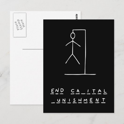 Ironic Hangman Briefkaart (Voorkant / Achterkant)