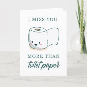 Ironic Miss you Card for vrienden Feestdagen Kaart