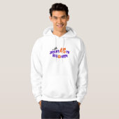 Ironic orange Halloween Pumpkin purple witch Hoodie (Voorkant volledig)