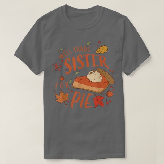 Ironic Sibling zal zuster zijn voor Pie Funny dan T-shirt (Design voorkant)
