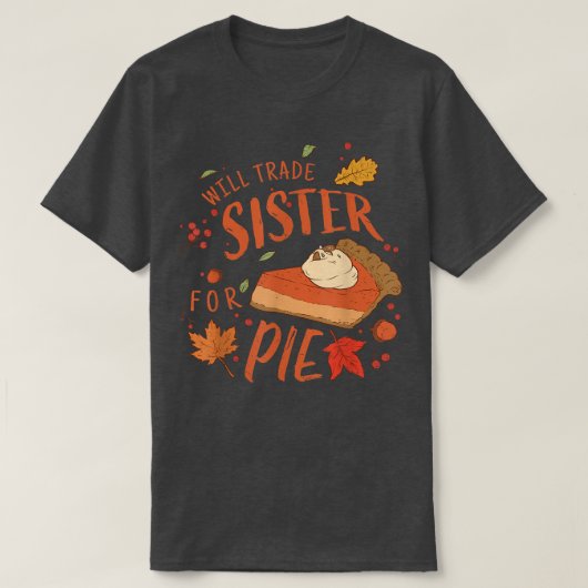 Ironic Sibling zal zuster zijn voor Pie Funny dan T-shirt (Design voorkant)