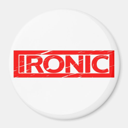 Ironic Stamp Magneet (Voorkant)