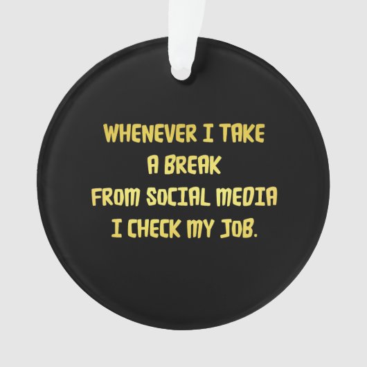 Ironic Workplace Priorities Ornament (voorkant)