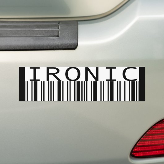 ironicbmpr bumpersticker (Op auto)