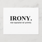 ironie briefkaart (Voorkant)