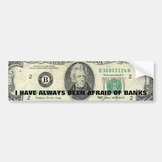 ironie bumpersticker (Voorkant)