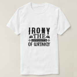 Ironie Het tegenovergestelde van Gerimpeld Artisti T-shirt