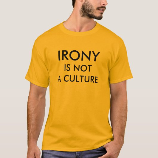 ironie t-shirt (Voorkant)