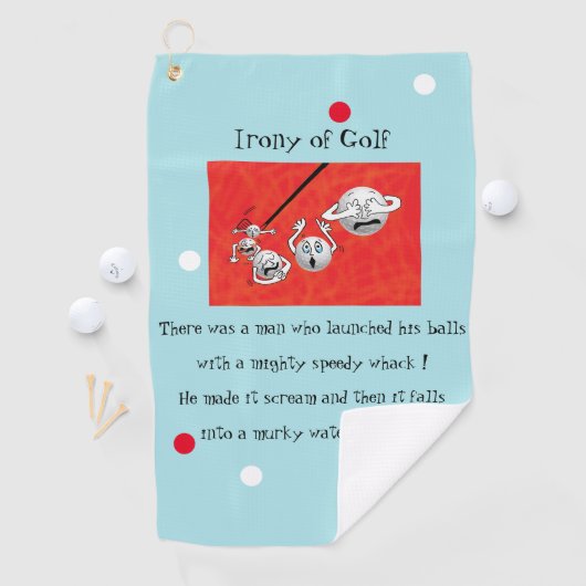 Ironie van golfhanddoek (Insitu)