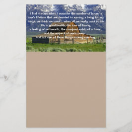 Ironies of Life Inspirerend Briefpapier