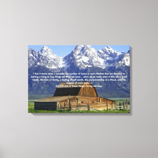 Ironies of Life Inspirerend Canvas Afdruk (Voorkant)