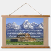 Ironies of Life Inspirerend Hangend Wandkleed (Voorkant)