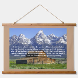 Ironies of Life Inspirerend Hangend Wandkleed