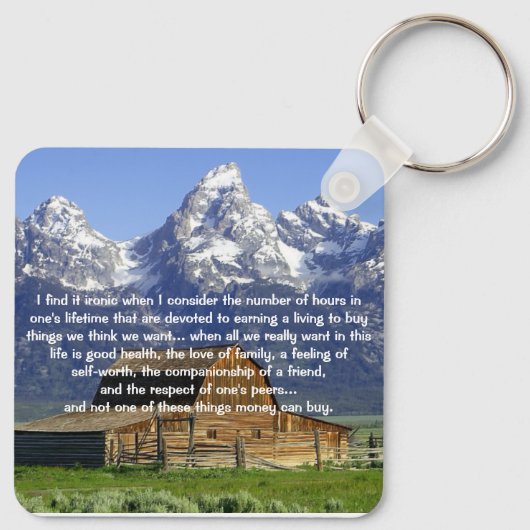 Ironies of Life Inspirerend Sleutelhanger (Achterkant)