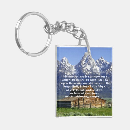 Ironies of Life Inspirerend Sleutelhanger (Voorkant Links)