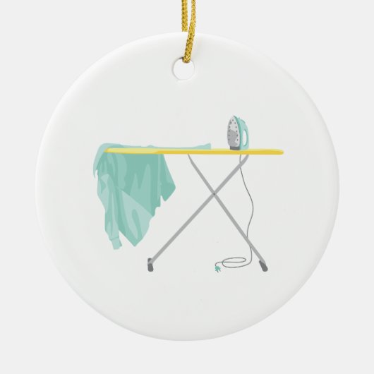 Ironing Board Keramisch Ornament (Voorkant)