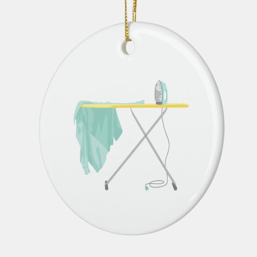 Ironing Board Keramisch Ornament (Links)