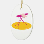 Ironing Board Keramisch Ornament (Links)