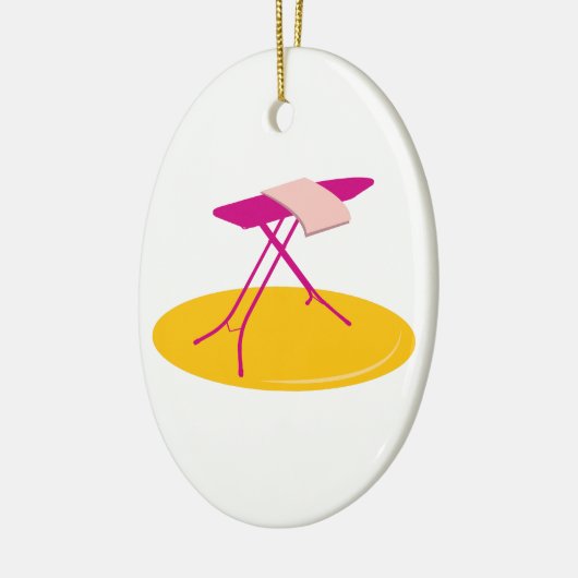 Ironing Board Keramisch Ornament (Links)