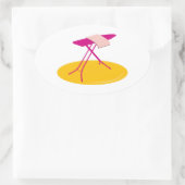 Ironing Board Ovale Sticker (Tas)