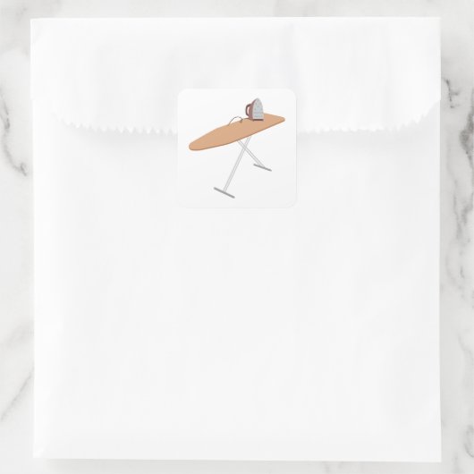 Ironing Board Vierkante Sticker (Tas)