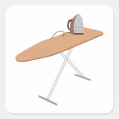 Ironing Board Vierkante Sticker (Voorkant)
