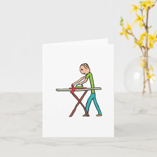 Ironing Kaart (Gele Bloem)