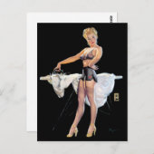 Ironing Pin Up Briefkaart (Voorkant / Achterkant)