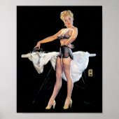 Ironing Pin Up Poster (Voorkant)